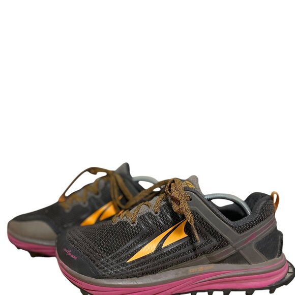 Altra TIMP 1.5 Running Sneakers Grey Orange Plum ALW1957F253 Women's Sz 8 - Picture 2 of 7